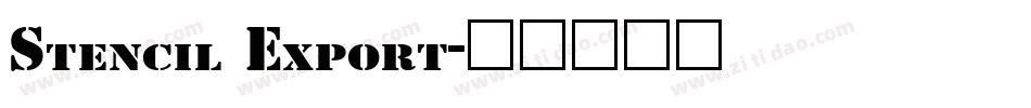 Stencil Export字体转换